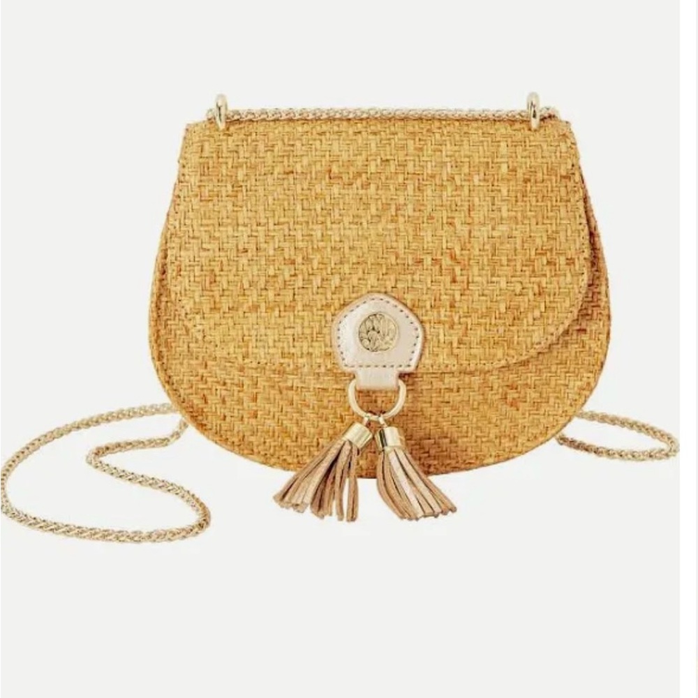 N.I.B. Sirena Crossbody Bag Cork Gold Strap Lilly Pulitzer N.WT.